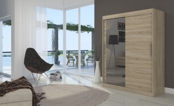 ADRK Furniture - Ormar s kliznim vratima Bianco - 150 cm