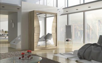 ADRK Furniture - Ormar s kliznim vratima Max - 150 cm