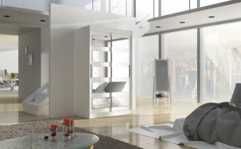 ADRK Furniture - Ormar s kliznim vratima Salem - 120 cm