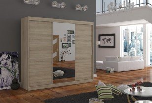 ADRK Furniture - Ormar s kliznim vratima Denis - 250 cm