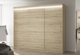 ADRK Furniture - Ormar s kliznim vratima Anton - 250 cm - sonoma hrast