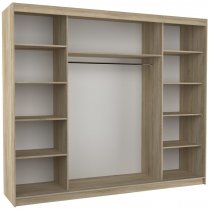 ADRK Furniture - Ormar s kliznim vratima Anton - 250 cm - sonoma hrast