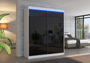 ADRK Furniture - Ormar s kliznim vratima Luna - 180 cm