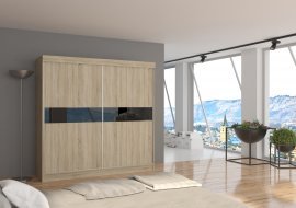 ADRK Furniture - Ormar s kliznim vratima Malibu - 200 cm