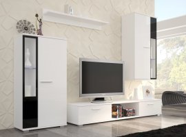 ADRK Furniture - TV regal Leon s LED svjetlom - sjaj 