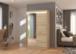 ADRK Furniture - Ormar s kliznim vratima Bario - 120 cm