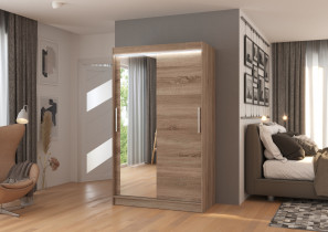 ADRK Furniture - Ormar s kliznim vratima Bario - 120 cm