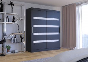 ADRK Furniture - Ormar s kliznim vratima Nelson - 180 cm