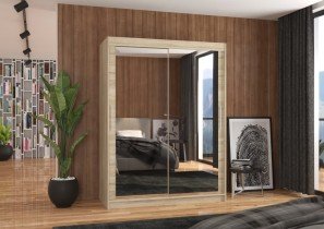 ADRK Furniture - Ormar s kliznim vratima Permo - 150 cm
