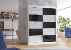 ADRK Furniture - Ormar s kliznim vratima Romero - 150 cm