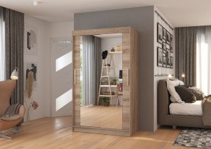 ADRK Furniture - Ormar s kliznim vratima Tibago - 120 cm