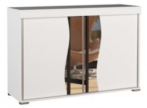 ADRK Furniture - Komoda Pento s kliznim vratima mat bijela