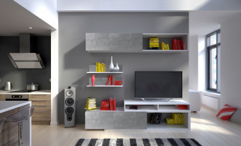 Bijela + beton