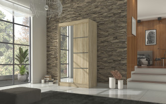 ADRK Furniture - Ormar s kliznim vratima Gilton - 120 cm