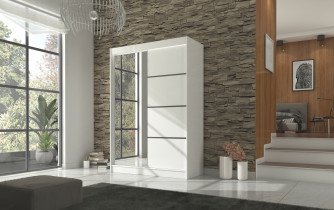 ADRK Furniture - Ormar s kliznim vratima Gilton - 150 cm