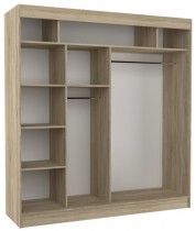 ADRK Furniture - Ormar s kliznim vratima Gilton - 200 cm