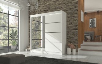 ADRK Furniture - Ormar s kliznim vratima Gilton - 200 cm
