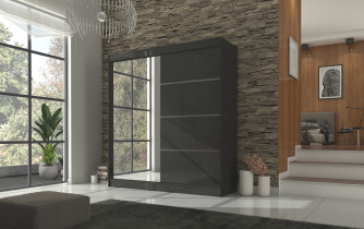 ADRK Furniture - Ormar s kliznim vratima Gilton - 200 cm