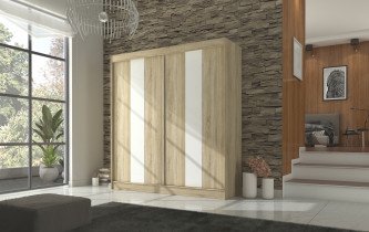 ADRK Furniture - Ormar s kliznim vratima Karen - 200 cm