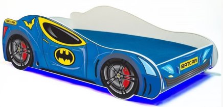 ADRK Furniture - Dječji krevet Batcar - 70x140 cm