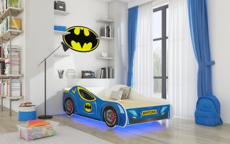 ADRK Furniture - Dječji krevet Batcar - 70x140 cm