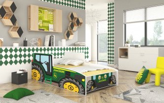 ADRK Furniture - Dječji krevet Tractor - 80x160 cm