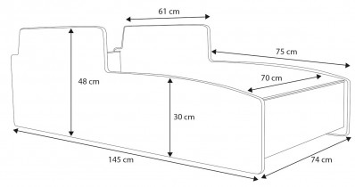 ADRK Furniture - Dječji krevet Tractor - 70x140 cm