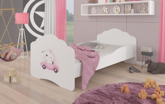 ADRK Furniture - Dječji krevet Casimo s motivom - 70x140 cm