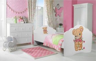 ADRK Furniture - Dječji krevet Casimo s motivom - 70x140 cm