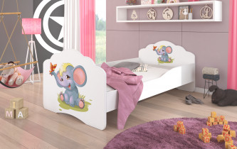 ADRK Furniture - Dječji krevet Casimo s motivom - 70x140 cm