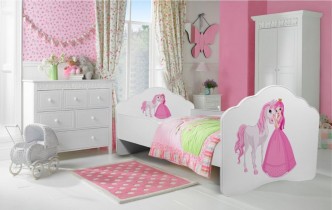 ADRK Furniture - Dječji krevet Casimo s motivom - 70x140 cm
