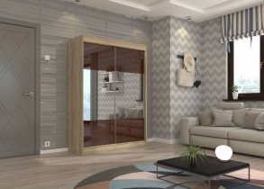 ADRK Furniture - Ormar s kliznim vratima Tamos - 150 cm