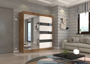 ADRK Furniture - Ormar s kliznim vratima Toura - 200 cm