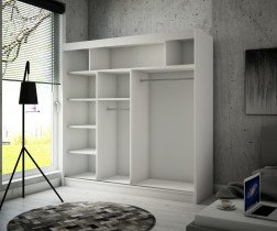 ADRK Furniture - Ormar s kliznim vratima Keita - 200 cm