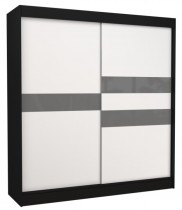 Crna/Bijela + siva lacobel