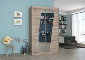 ADRK Furniture - Ormar s kliznim vratima Texas - 120 cm