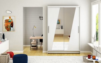 ADRK Furniture - Ormar s kliznim vratima Texas - 120 cm