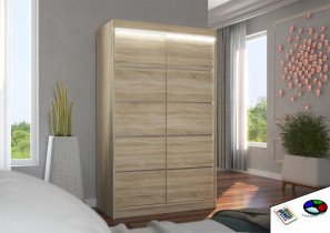 ADRK Furniture - Ormar s kliznim vratima Benisso - 120 cm