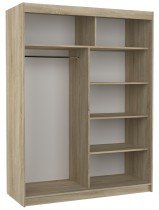 ADRK Furniture - Ormar s kliznim vratima Clever - 150 cm