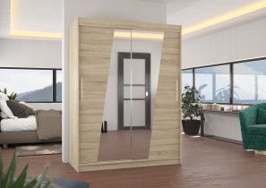 ADRK Furniture - Ormar s kliznim vratima Bolton - 150 cm