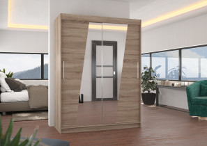 ADRK Furniture - Ormar s kliznim vratima Bolton - 150 cm
