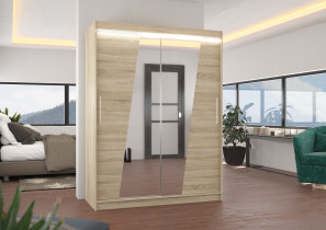 ADRK Furniture - Ormar s kliznim vratima Bolton - 150 cm