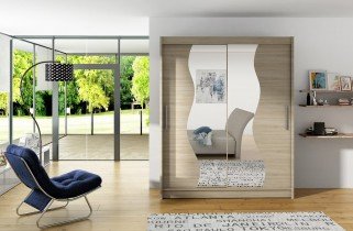 ADRK Furniture - Ormar s kliznim vratima Renzo - 150 cm