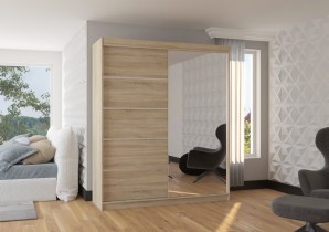 ADRK Furniture - Ormar s kliznim vratima Caro - 180 cm