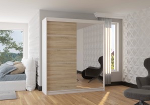 ADRK Furniture - Ormar s kliznim vratima Caro - 180 cm