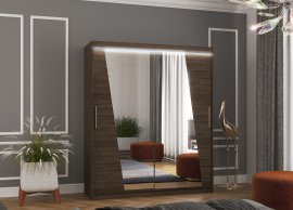 ADRK Furniture - Ormar s kliznim vratima Preto - 180 cm