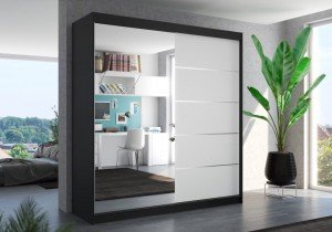 ADRK Furniture - Ormar s kliznim vratima Olivier - 200 cm