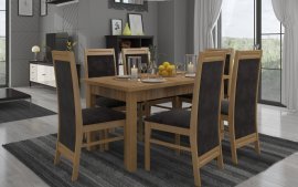 ADRK Furniture - Blagovaonski stol na razvlačenje S4 silver