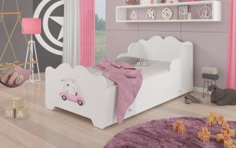 ADRK Furniture - Dječji krevet Ximena s motivom - 70x140 cm + ladica
