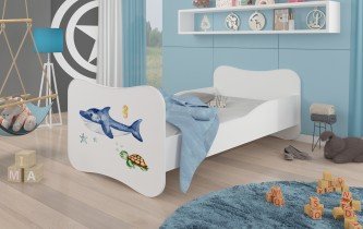 ADRK Furniture - Dječji krevet Gonzalo grafika - 70x140 cm